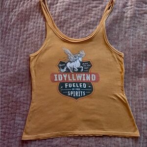Idyllwind Women's Graphic Mustard Tank Top